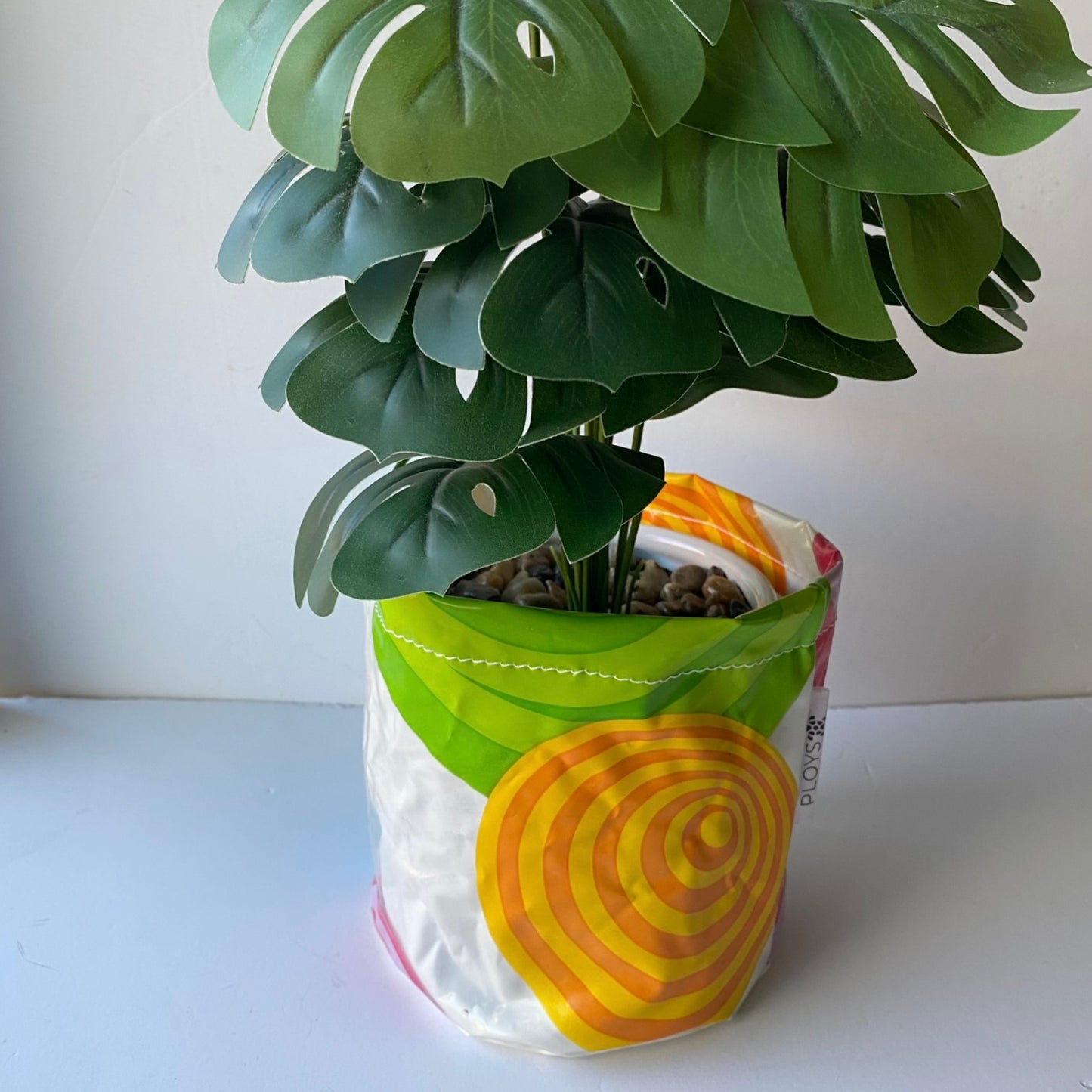 Planter, Plant pot, Storage basket or Desk Caddy - recycled inflatables