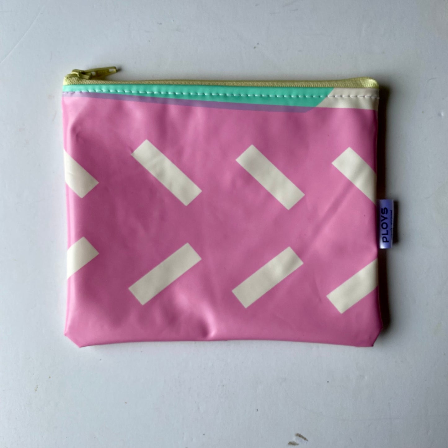 Recycled Square Purse, Zippered Pouch, Period Undies, Wet Bag - ex inflatables - variety of colours