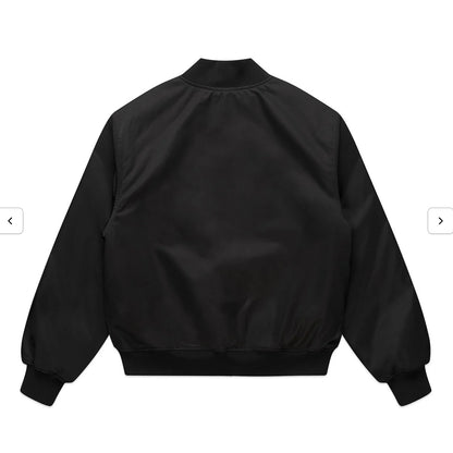 Plastic-Free Oceans College Bomber Jacket by PLOYS – Float to Fashion Circular Fashion Statement