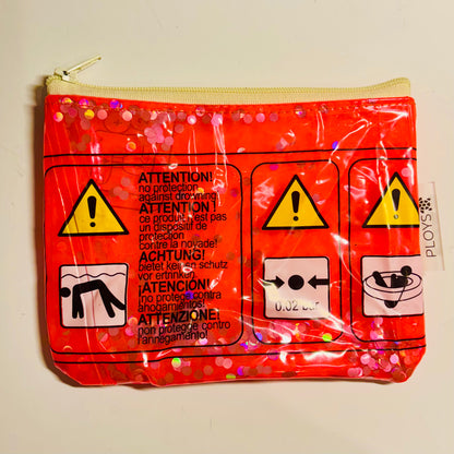 Wet Bag Small, Dry Bag, Zippered Pouch - Recycled inflatables - variety of colours
