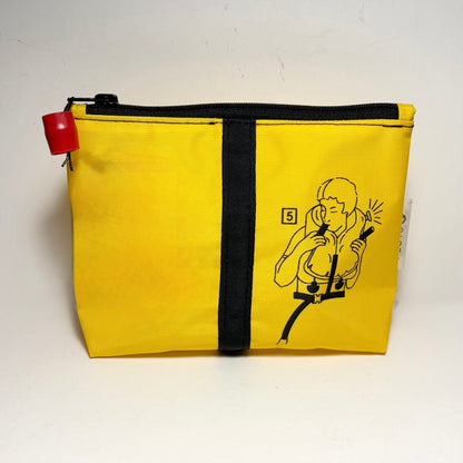Eco-Friendly Cosmetics Purse – Sustainable Toiletry Bag Made from Upcycled Pool Inflatables | Waterproof Travel Pouch