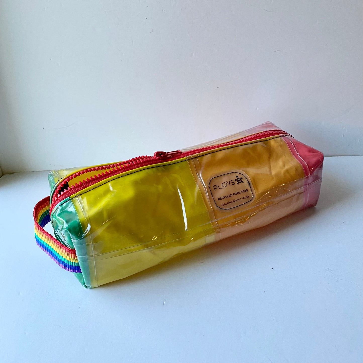 Zipper Box Pouch or Wash bag - recycled inflatables