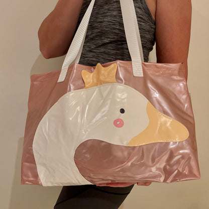 Carry-All Beach Bag Medium – Sustainable Tote Made from Upcycled Pool Inflatables | Eco-Friendly Waterproof Bag
