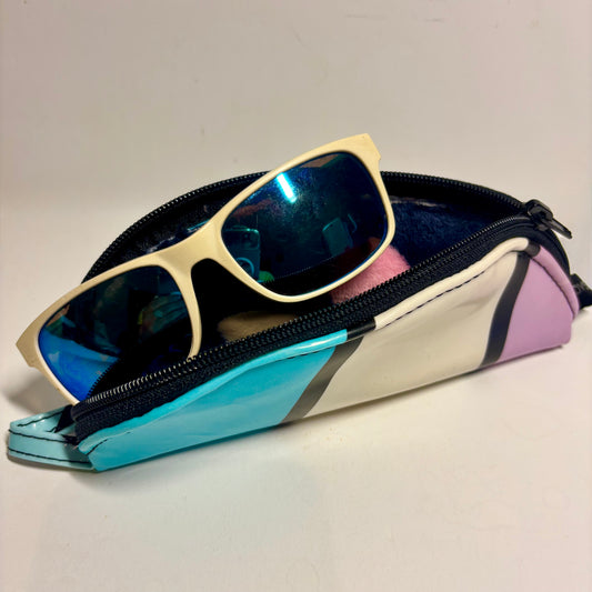 Sustainable Soft Glasses Case – Eco-Friendly Eyewear Case Made from Upcycled Pool Inflatables