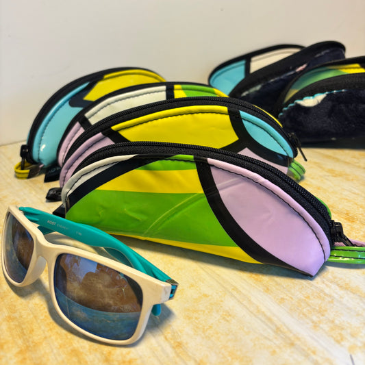 Sustainable Soft Glasses Case – Eco-Friendly Eyewear Case Made from Upcycled Pool Inflatables