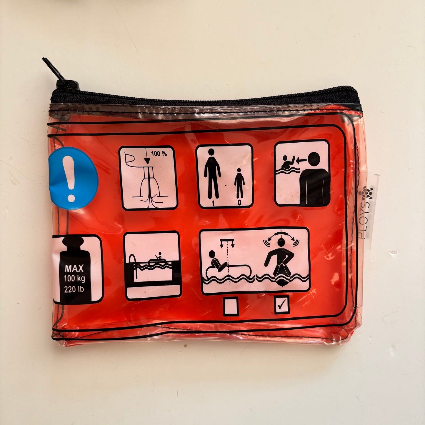 Wet Bag Small – Zippered Pouch from Upcycled Pool Inflatables