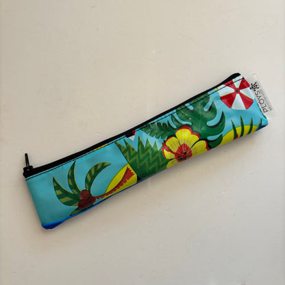 Reusable Straw, Toothbrush or Cutlery Cases Sustainably Made from Upcycled Pool Inflatables