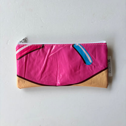 Pencil Case or Zippered pouch  - Recycled inflatables