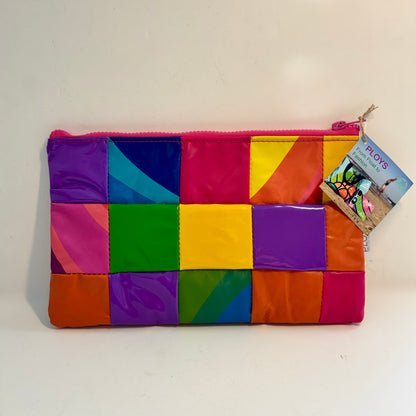 Sustainable Patchwork Evening Purse Clutch Bag – Eco-Friendly Purse Made from Upcycled Pool Inflatables