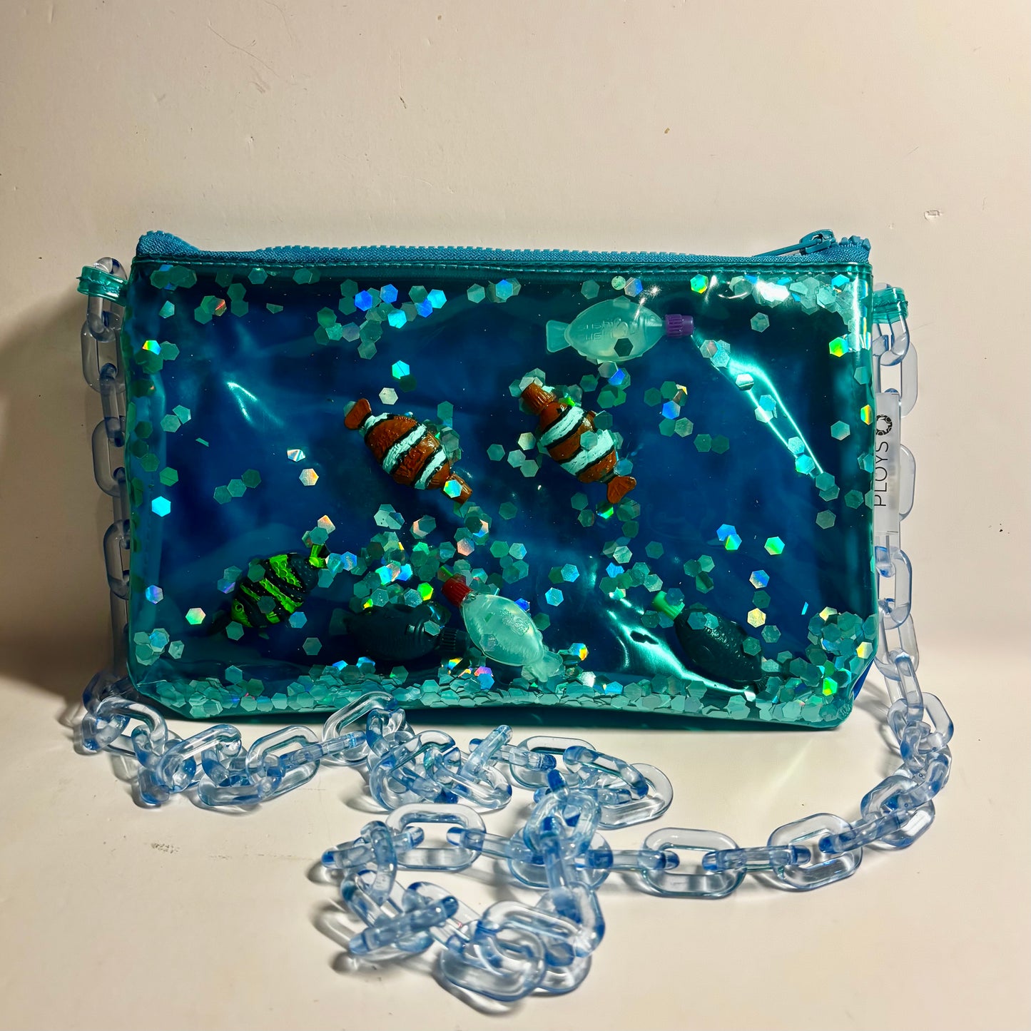 Glitter Evening Purse – Sustainable Handbag Made from Upcycled Pool Inflatables
