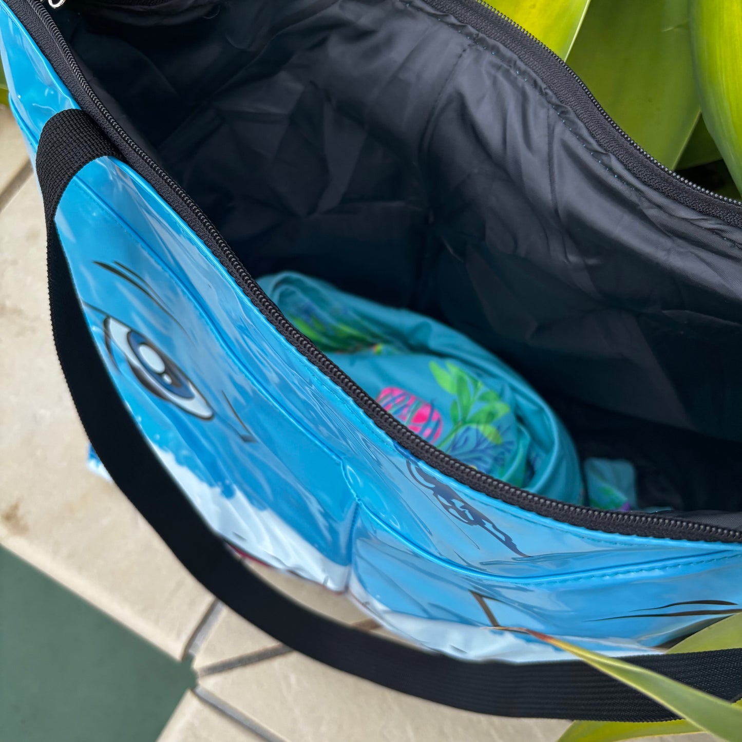 Zip Top Tote, Beach Bag – Sustainable Tote Made from Upcycled Pool Inflatables
