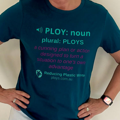 PLOY: Noun: A Cunning plan T-Shirt by PLOYS – Recycling Plastic Waste, Circular Fashion Statement