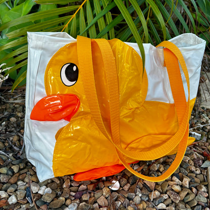 Carry-All Beach Bag Medium – Sustainable Tote Made from Upcycled Pool Inflatables | Eco-Friendly Waterproof Bag