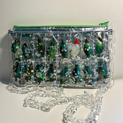 Glitter Evening Purse – Sustainable Handbag Made from Upcycled Pool Inflatables