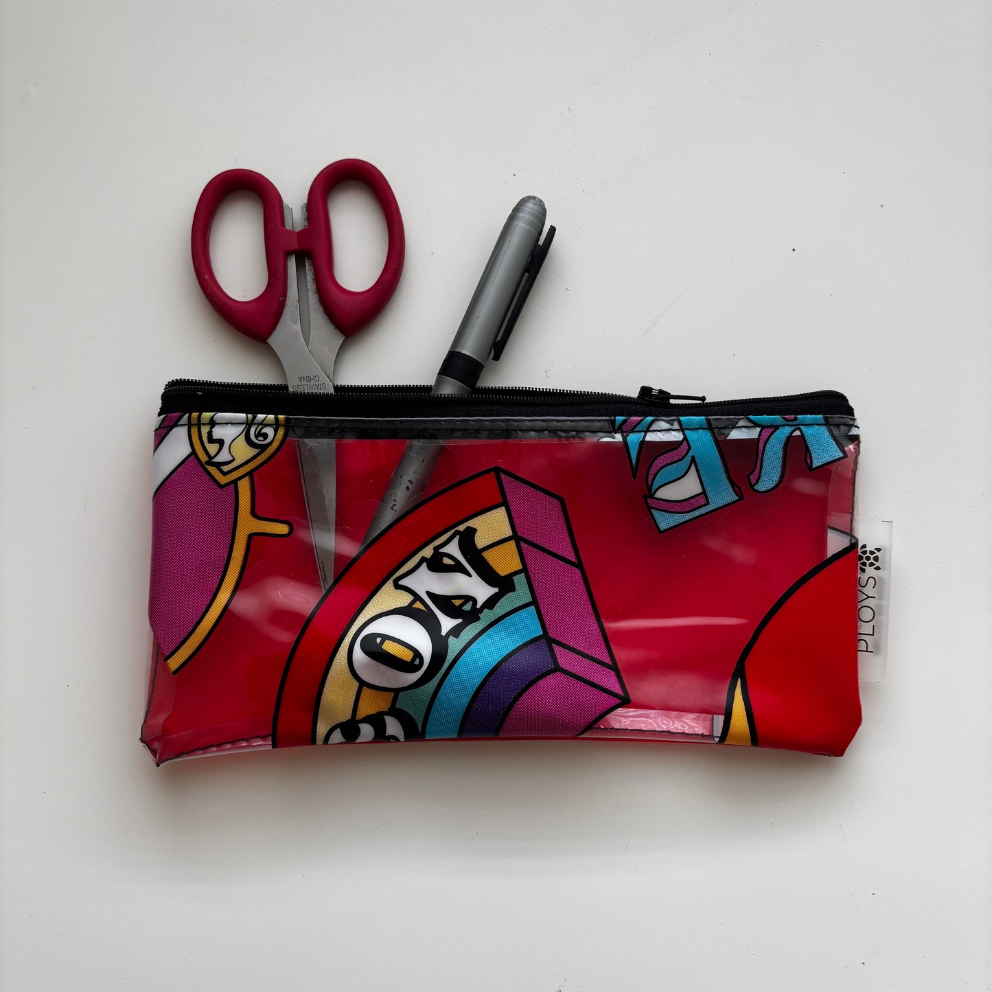 Pencil Case or Zippered pouch  - Recycled inflatables