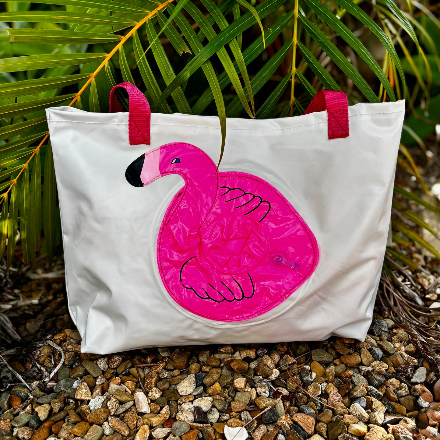Carry-All Beach Bag Medium – Sustainable Tote Made from Upcycled Pool Inflatables | Eco-Friendly Waterproof Bag