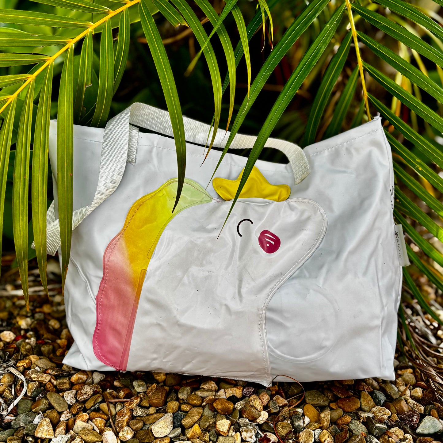 Carry-All Beach Bag Medium – Sustainable Tote Made from Upcycled Pool Inflatables | Eco-Friendly Waterproof Bag