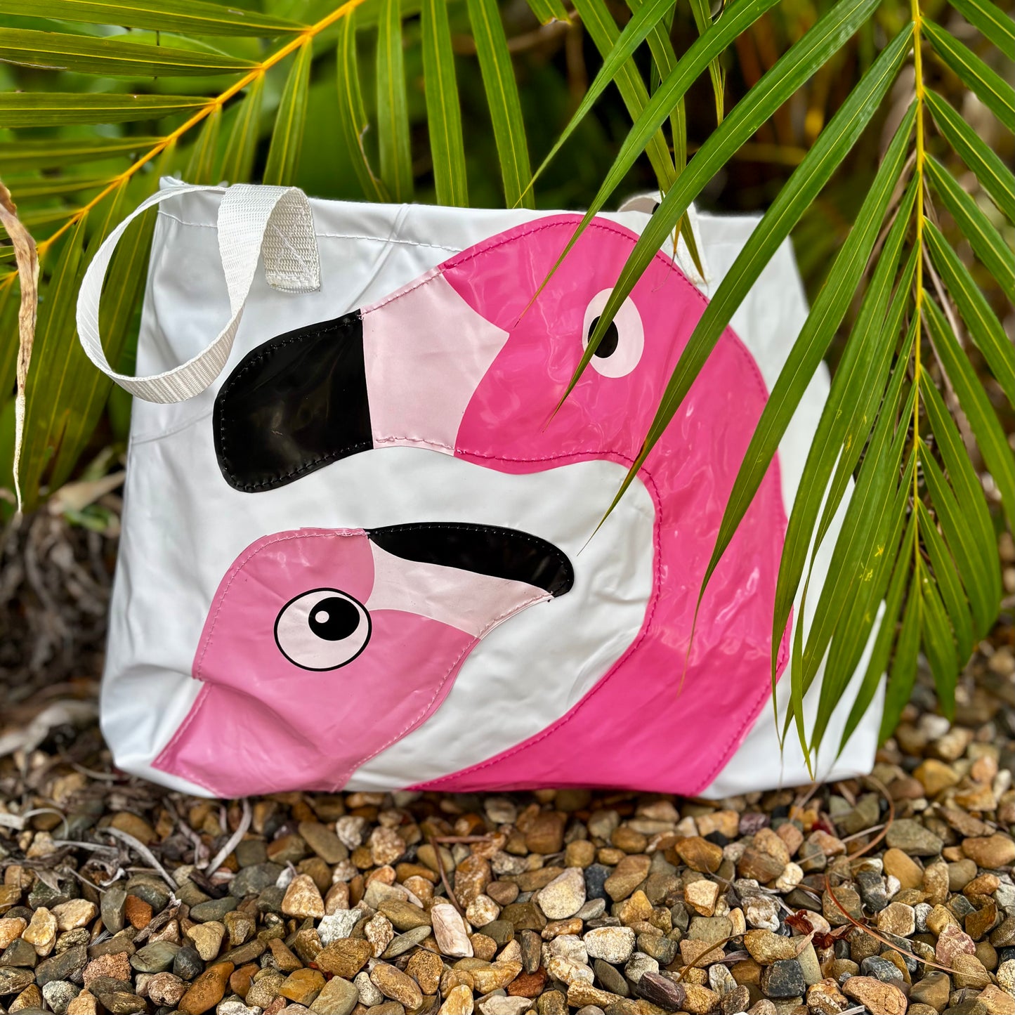 Carry-All Beach Bag Medium – Sustainable Tote Made from Upcycled Pool Inflatables | Eco-Friendly Waterproof Bag
