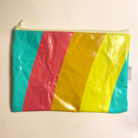 Waterproof Wet and Dry Bag sustainably made from upcycled plastics, the best eco bag for period undies, swimmers and babies nappies.