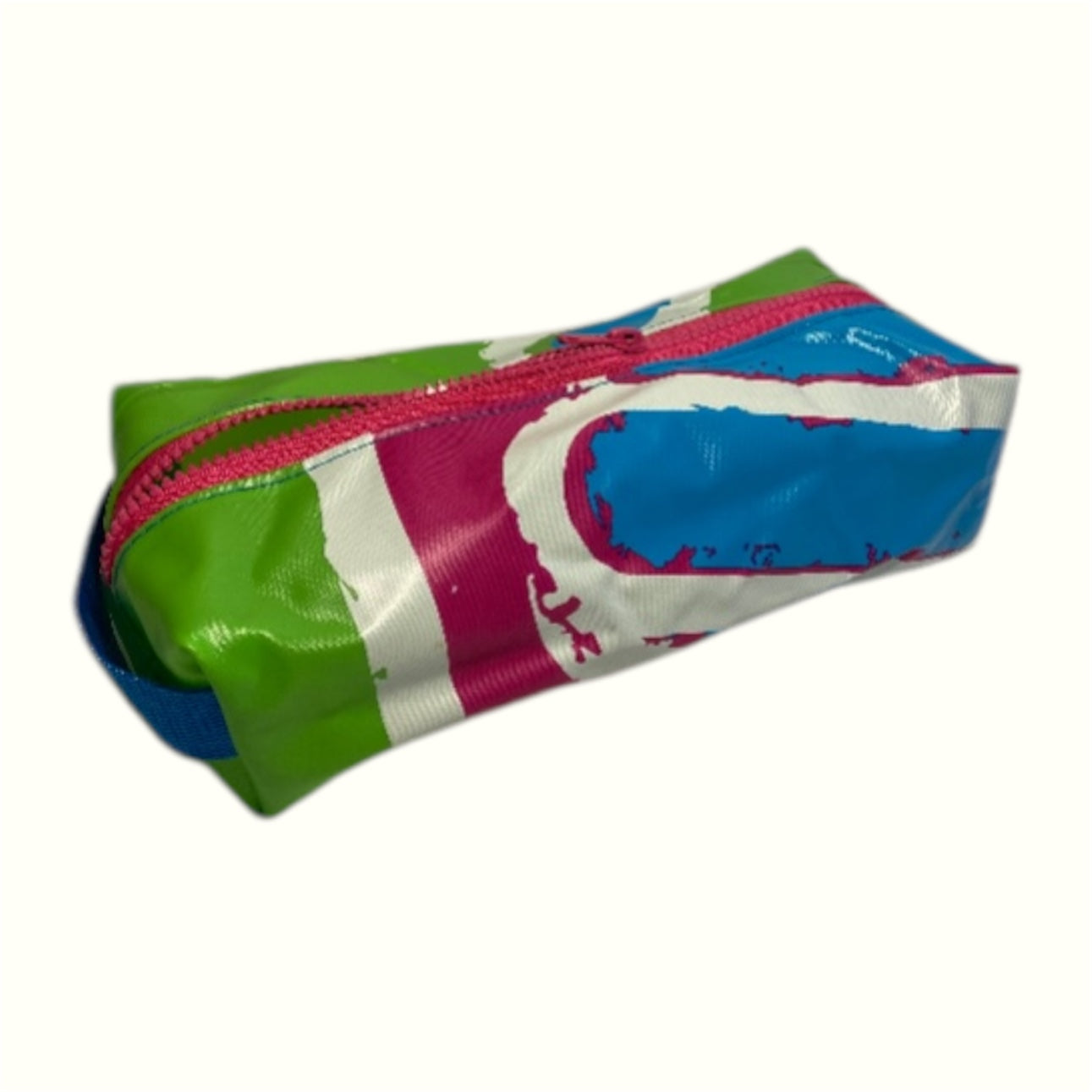 Eco-Friendly Wash Bag – Sustainable Zipper Box Pouch Made from Upcycled Pool Inflatables | Waterproof Travel Pouch