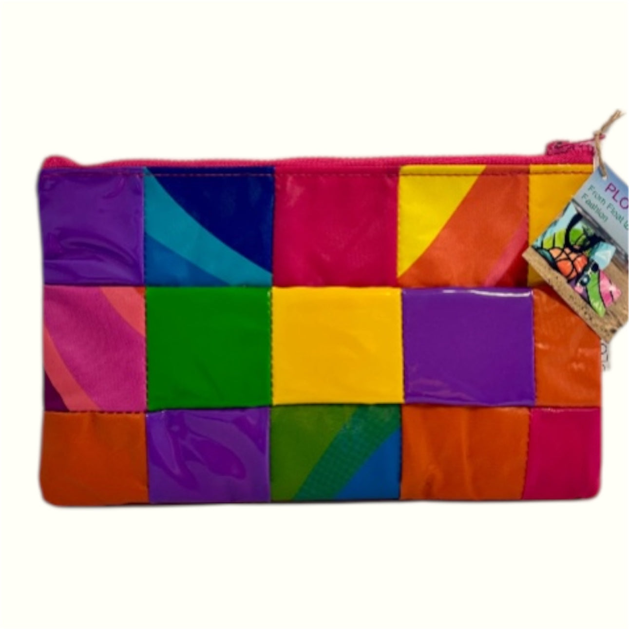Sustainable Patchwork Evening Purse Clutch Bag – Eco-Friendly Purse Made from Upcycled Pool Inflatables