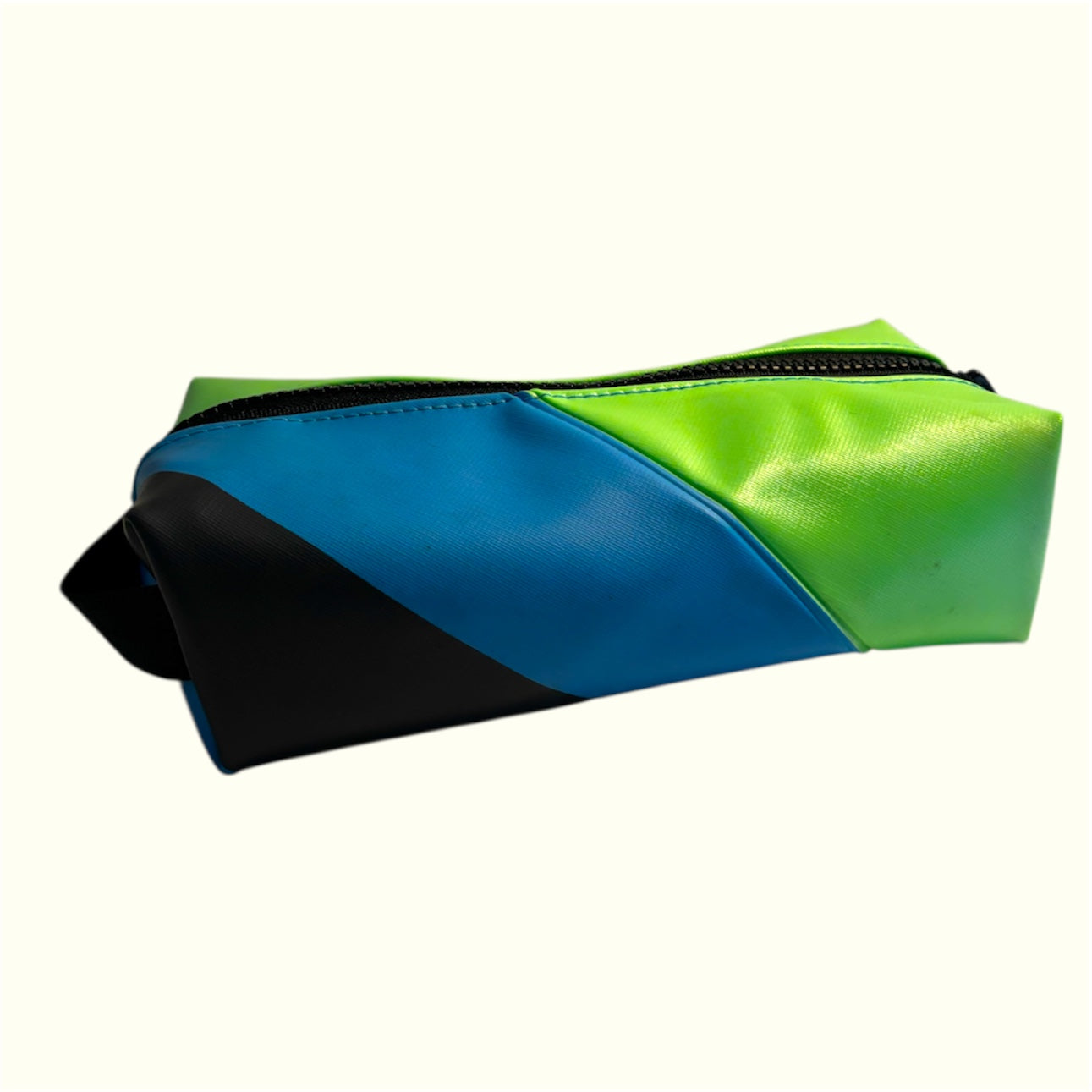 Eco-Friendly Wash Bag – Sustainable Zipper Box Pouch Made from Upcycled Pool Inflatables | Waterproof Travel Pouch