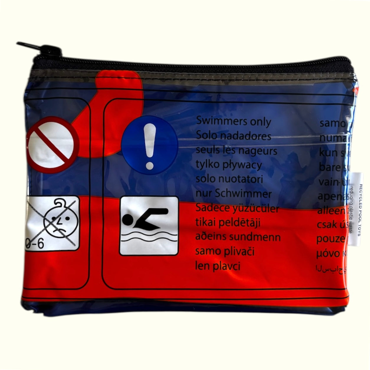 Wet Bag Small – Zippered Pouch from Upcycled Pool Inflatables