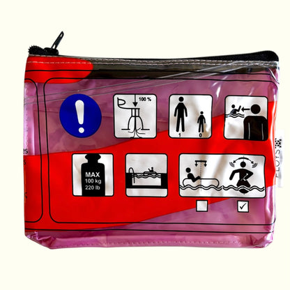 Wet Bag Small – Zippered Pouch from Upcycled Pool Inflatables