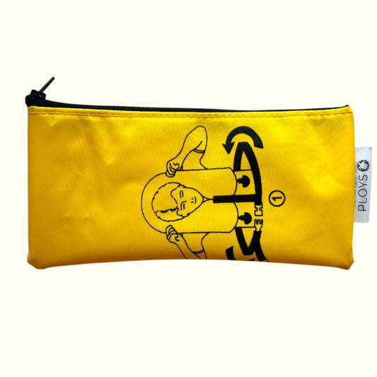 Pencil Case or Zippered pouch  - Recycled inflatables