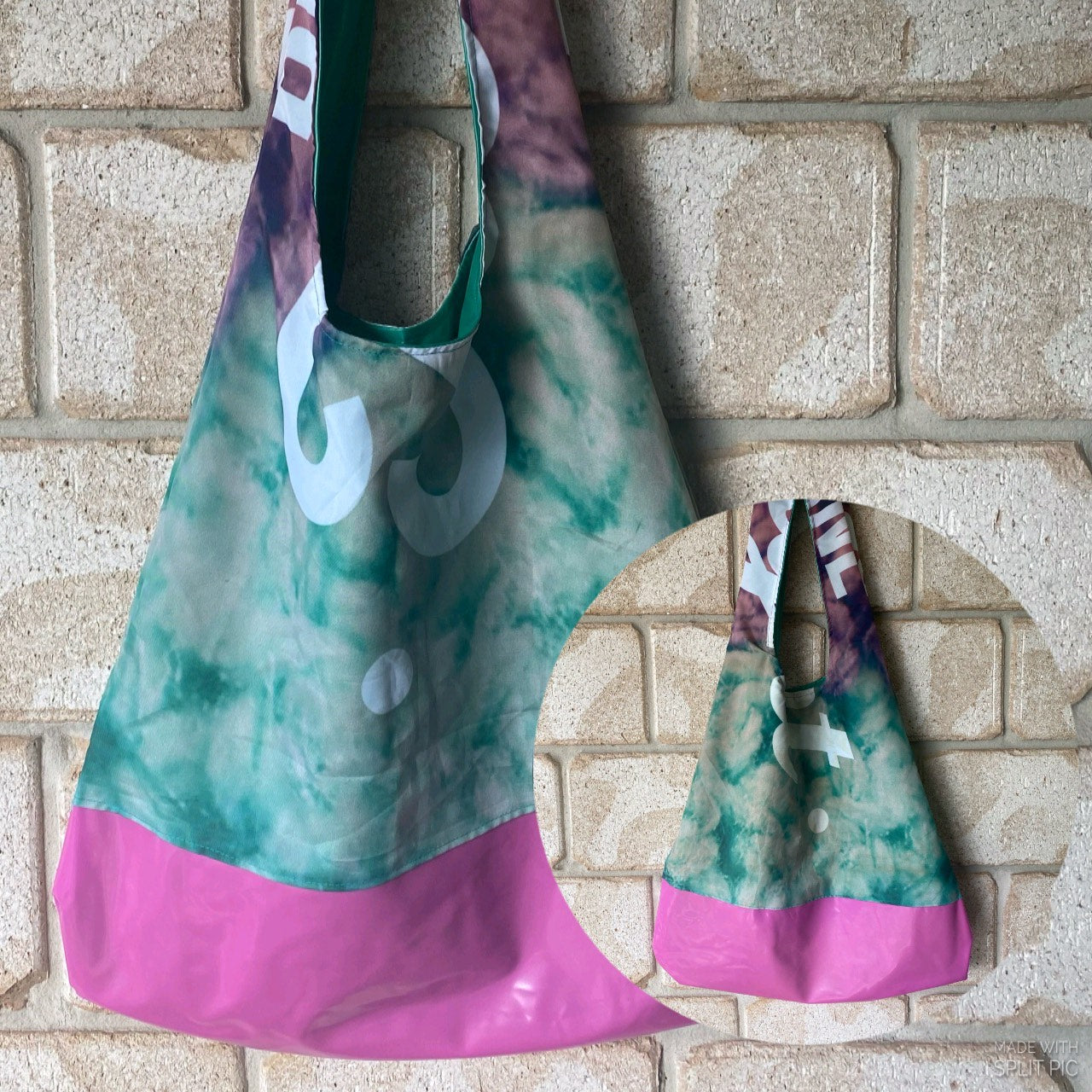 Boho Bags from Recycled Flags and ex Inflatables - variety of colours