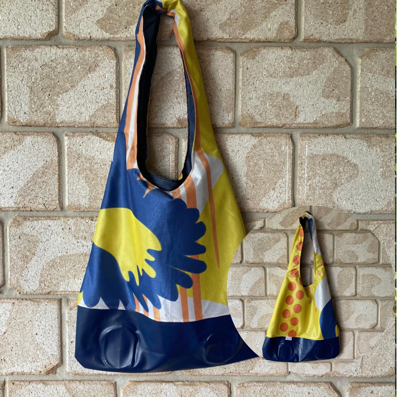 Boho Bags from Recycled Street Banners and ex Inflatables - variety of colours